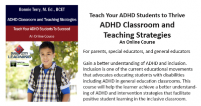 Symptoms Of ADHD In The Classroom - Bonnie Terry Learning