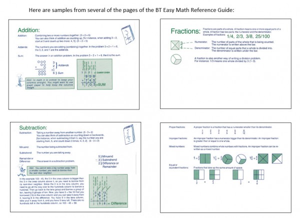 Samples from the Math Guide
